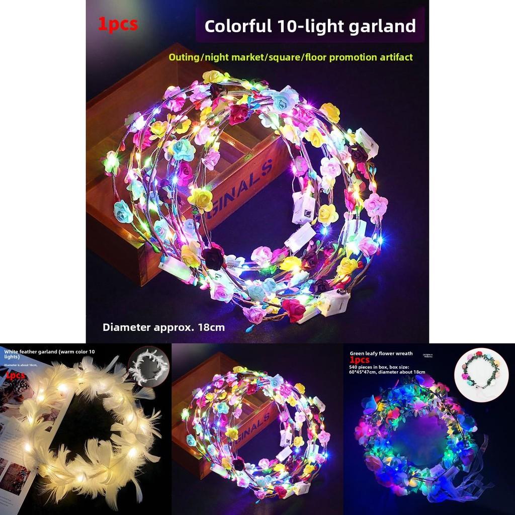 Accessorio per Capelli Fiore con Luce LED per Spose e Decorazioni per Feste Adatto a Tutte le Età