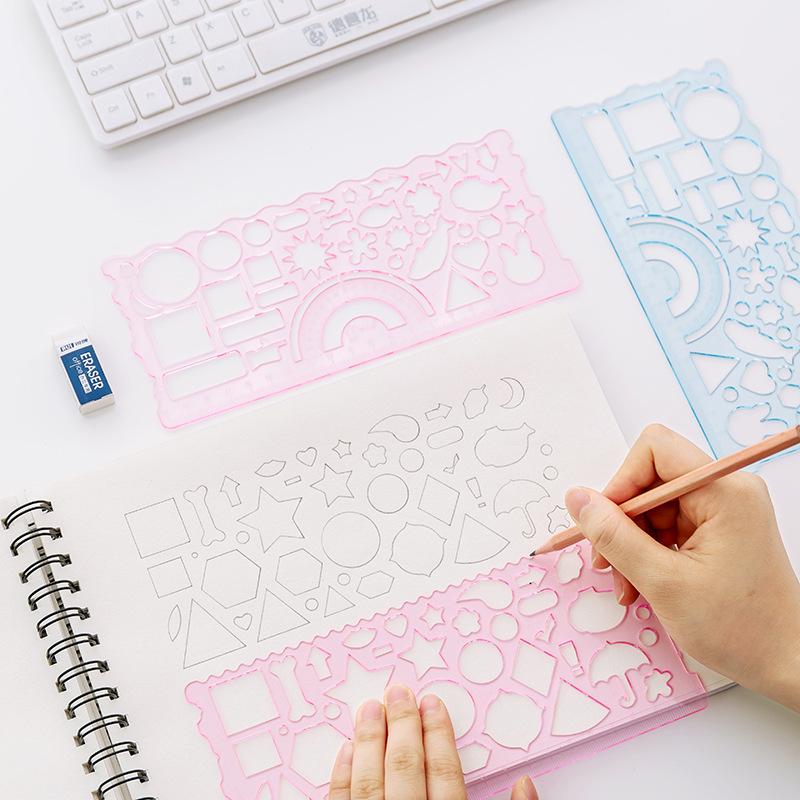 Creative Kids' Multifunctional Kaleidoscope Ruler & Drawing Set