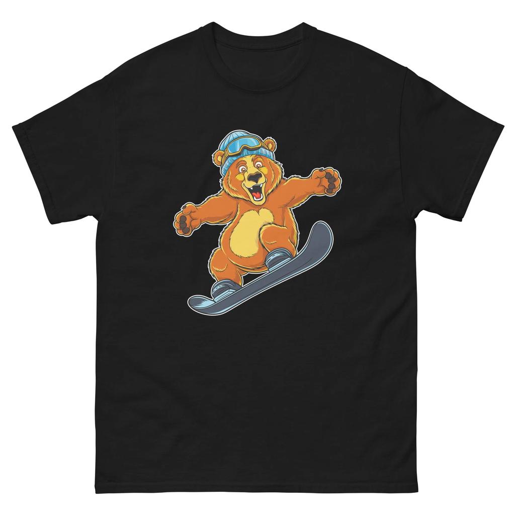 Bear Snowboarding Fun Cartoon Snowboarder Shirt T-Shirt