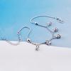 Crown Dream Anklet Silver Thick Platinum Temperament Anklet Women'S Simple Foot Jewelry