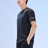 Anta Solid Color Round Neck Pullover Short Sleeve T-Shirt Men Tops Basic-Black 152325117-5