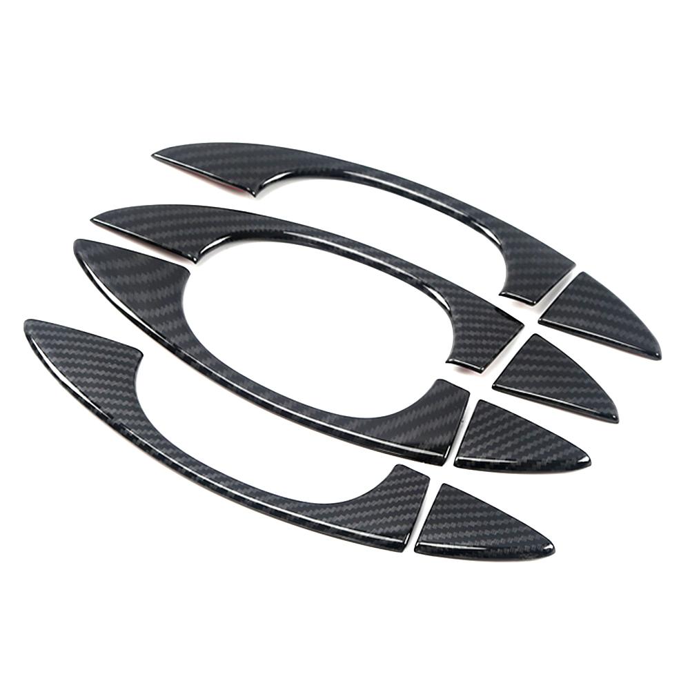 Pentru Volkswagen VW T-ROC Atlas Teramont 2017-2024 fibră de carbon culoare modificare cromată mâner ușă capac tapițerie protecție autocolant