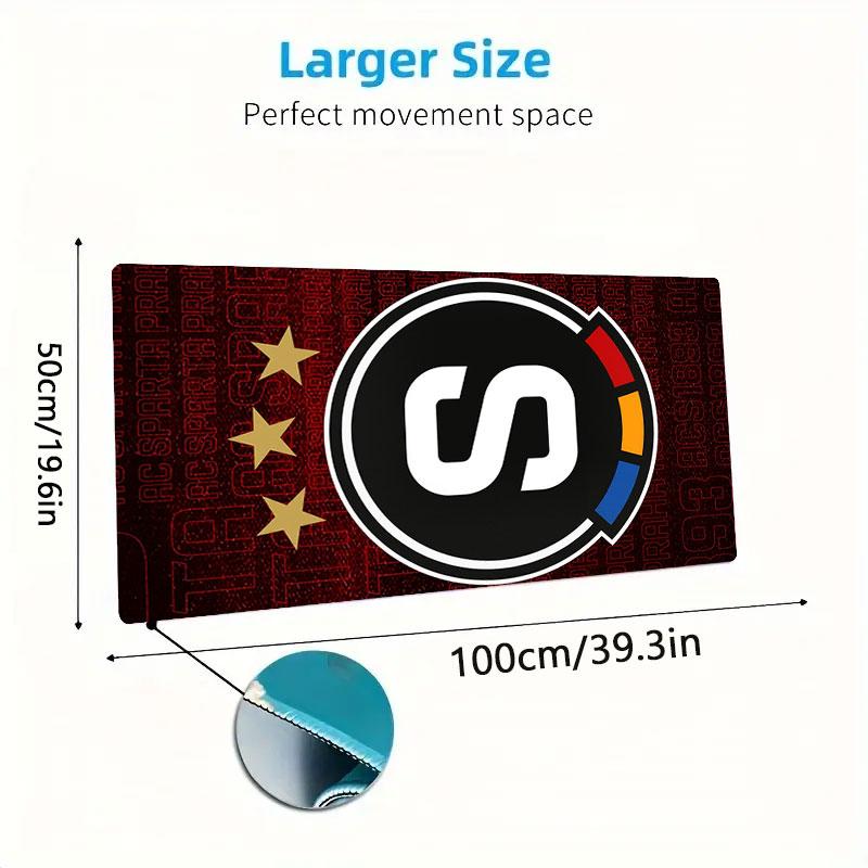 Prague Mouse Pad, Large Gaming Desk Mat, Non-slip XXL Mousepad for Laptop & Tablet, Mini PC Playmat with Stitched Edges