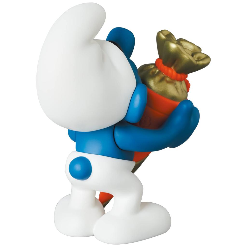 UDF THE SMURFS SERIES 1 SMURF Smurf with SURPRISE approximately 77mm finished figure CONE, tall, non-scale, painted,