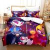 Anime Hazbin Stolas Hotel Bedding Set Duvet Cover Bed Set Quilt Cover Pillowcase Comforter King Queen Size Boys Adult Bedding