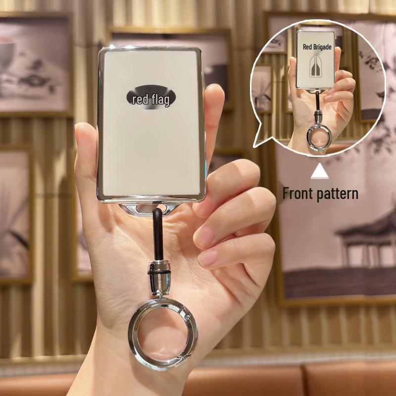 Luxury Hongqi HS5/HS7/H5/H7 Car Key Case - High-End Unisex Design with Buckle