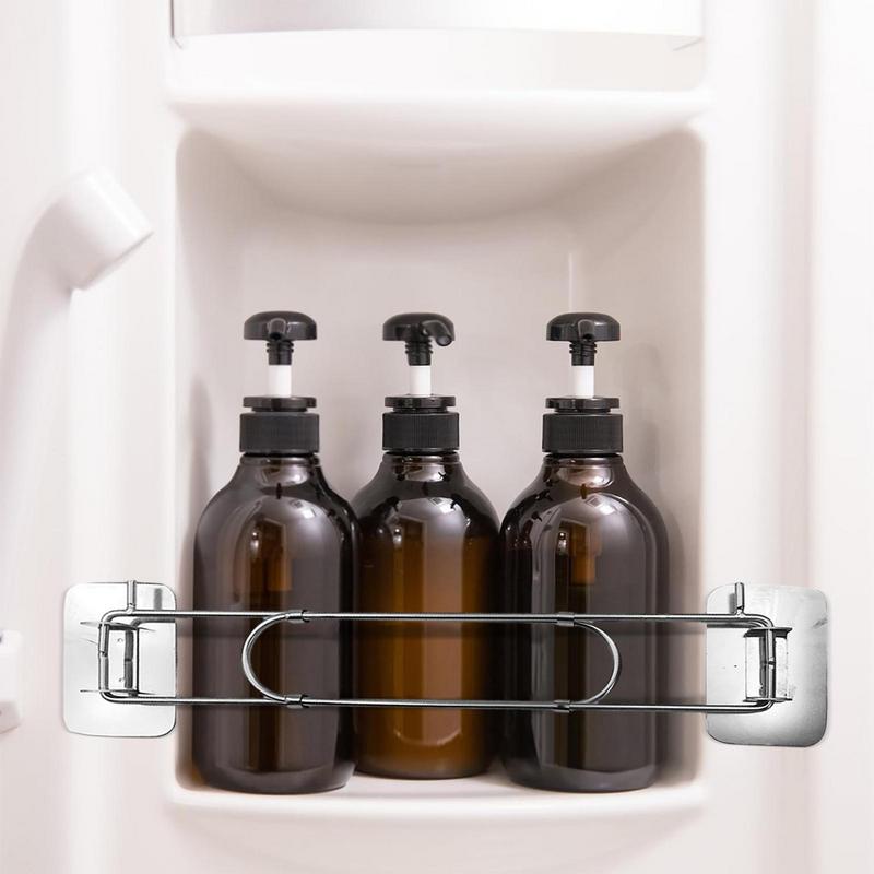 Adjustable RV Storage Bars Sturdy Rustproof RV Bars For Shower Corners Home Storage Supplies For Travel Trailers Caravans