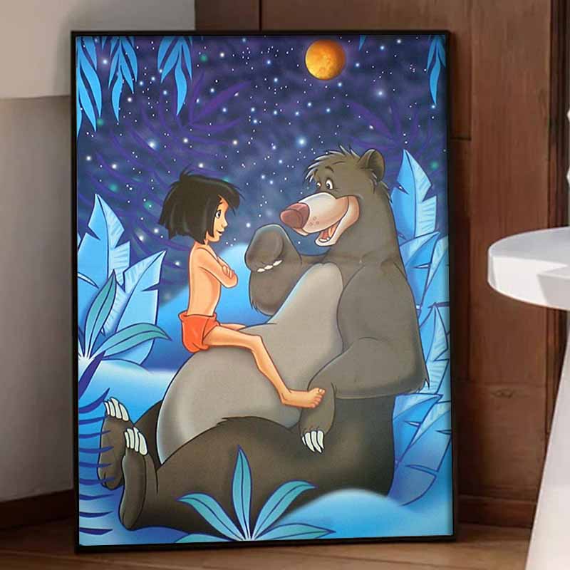 Disney Diamantmalerei Set Klassisches Dschungelbuch Heimdeko Basteln Perfekte Geschenkidee Diamant Kunst