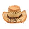 Beach Travel Denim Windproof Wholesale Breathable Spring And Summer New Hollow Windproof Simple Top Hat Sun Straw Hat