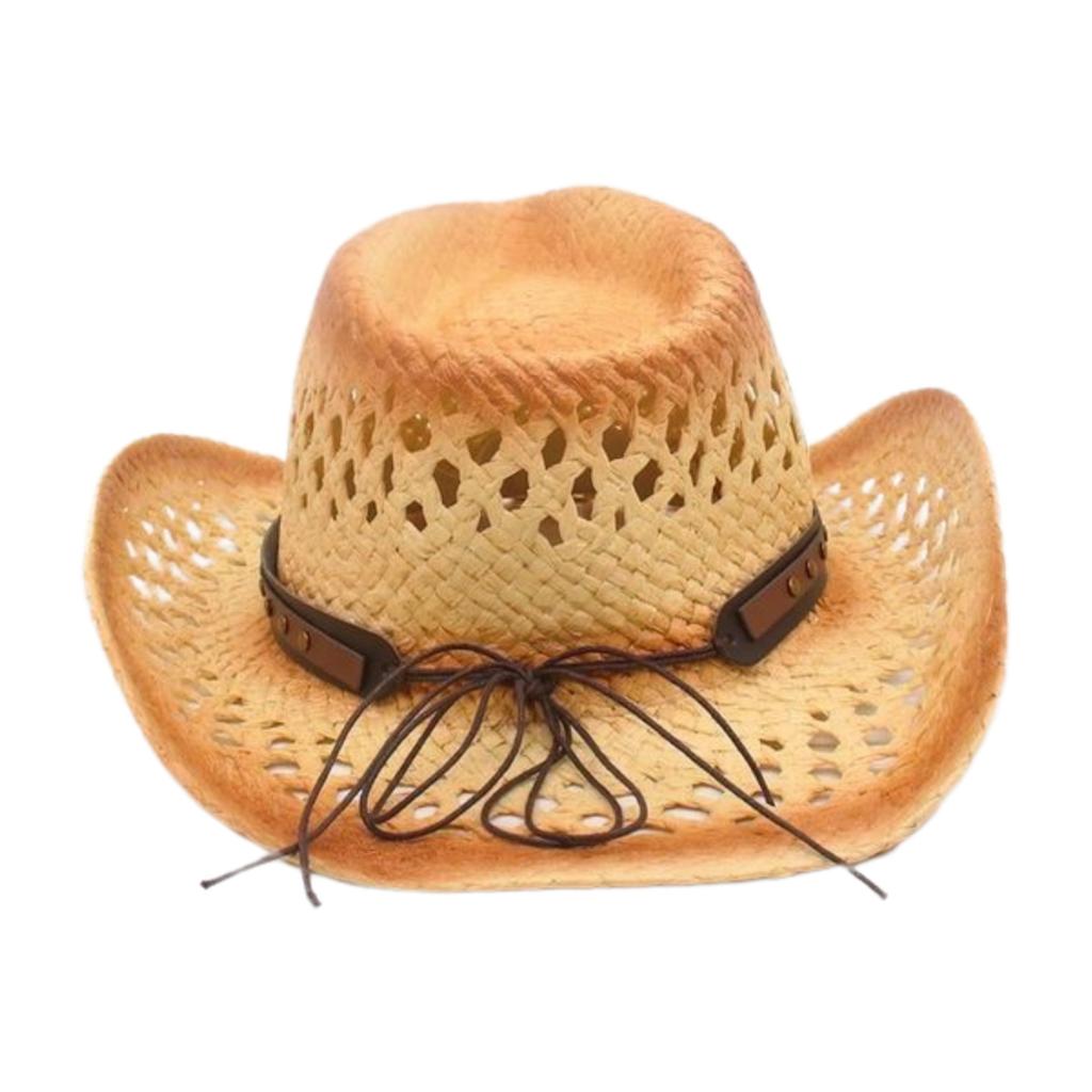 Beach Travel Denim Windproof Wholesale Breathable Spring And Summer New Hollow Windproof Simple Top Hat Sun Straw Hat