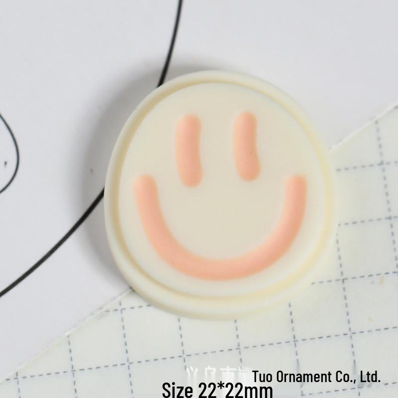 Rice Coffee Color Resin Hair Clips Stickers DIY Accessories