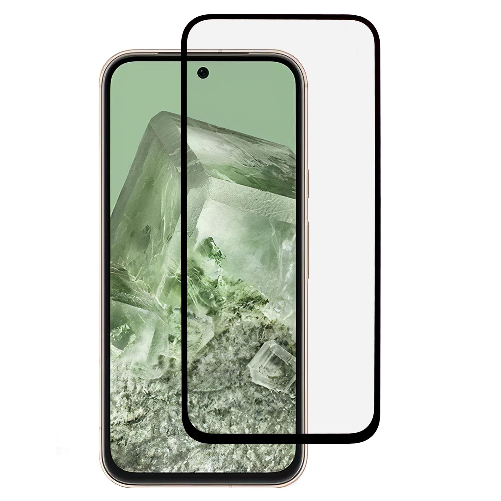

For Google Pixel 8a Full Coverage Screen Protector Silk Printing Tempered Glass Film Type A