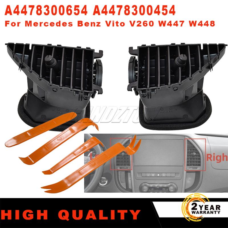 A4478300654 A4478300454 Dashboard Center A/C Grille Vent Air Conditioner Outlet For Mercedes Benz Vito V260 W447 W448 with Tool