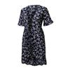 Women's Ladies Floral Print Short Sleeve V-neck Bandage  Dress