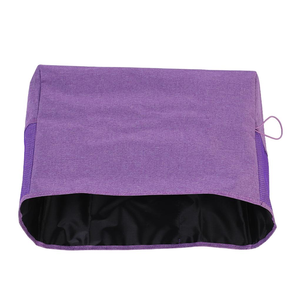 Sewing Machine Cover with Storage Pockets Polyester Protective Dust Cover 17.32x12.01x8.46in Purple