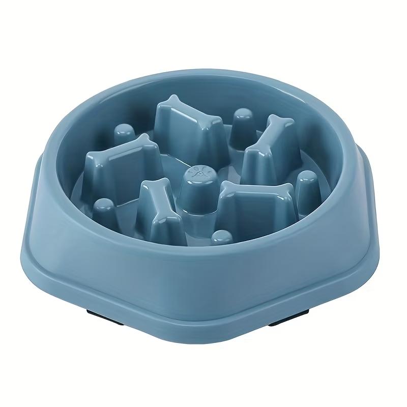 Slow Feed Dog Bowl,Slip-Resistant Design, Promotes Healthy Eating by Reducing Choking & ABS Plastic Pet Food Dish for Puppies