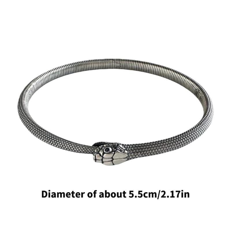 Elegant Alloy Craftsmanship Ouroboros Bracelet Symbolic Daily Wear Bangle Mystical Jewelry for Party Wear