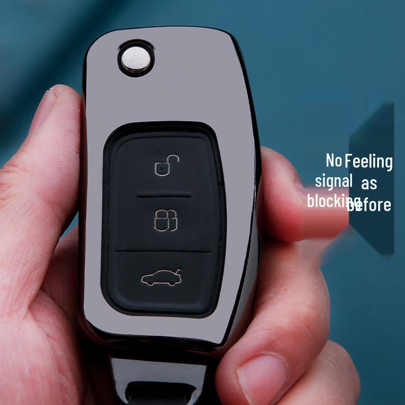 Ford Key Fob Case for Ecosport, Focus, Mondeo, Edge, Escort, Fiesta, and Kuga.