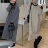New Arrivals Open Run Minshald Dress Pastel Women Winter Slit