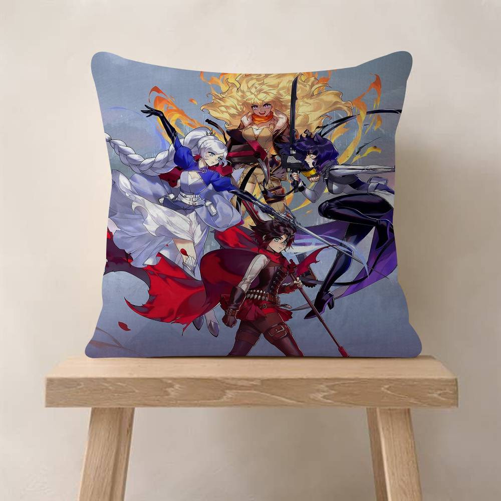Cartoon RRWBYS Anime Personalized Pillow Cover Kids Bedroom Wild Party Decor Pillowcase Kid Birthday Shower Gift