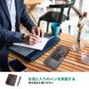 Hiram Fountain Pen Vegetable Tanned Magnetic Divided Pen Storage Holds 6 Pens Case, Leather, Design, Box, (Coffee)