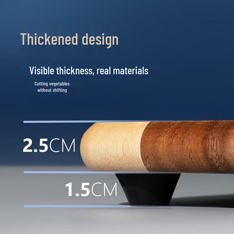 LC LIVING Thai Acacia Wood Checkerboard Cutting Board