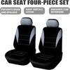 4PCS Car Seat Covers, Automotive Interior Full Set Non-Slip Waterproof Seat Cushion Protectors for Front Seats with Headrest Covers, Universal for