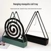 Triangle Iron Art Mosquito Coil Holder and Ash Catcher