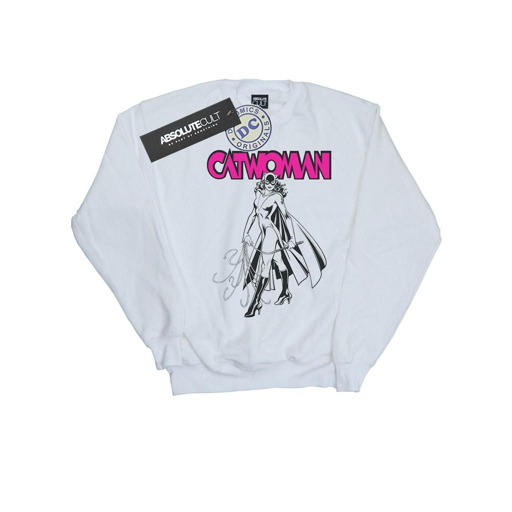 DC Comics Mens Catwoman Whip Sweatshirt