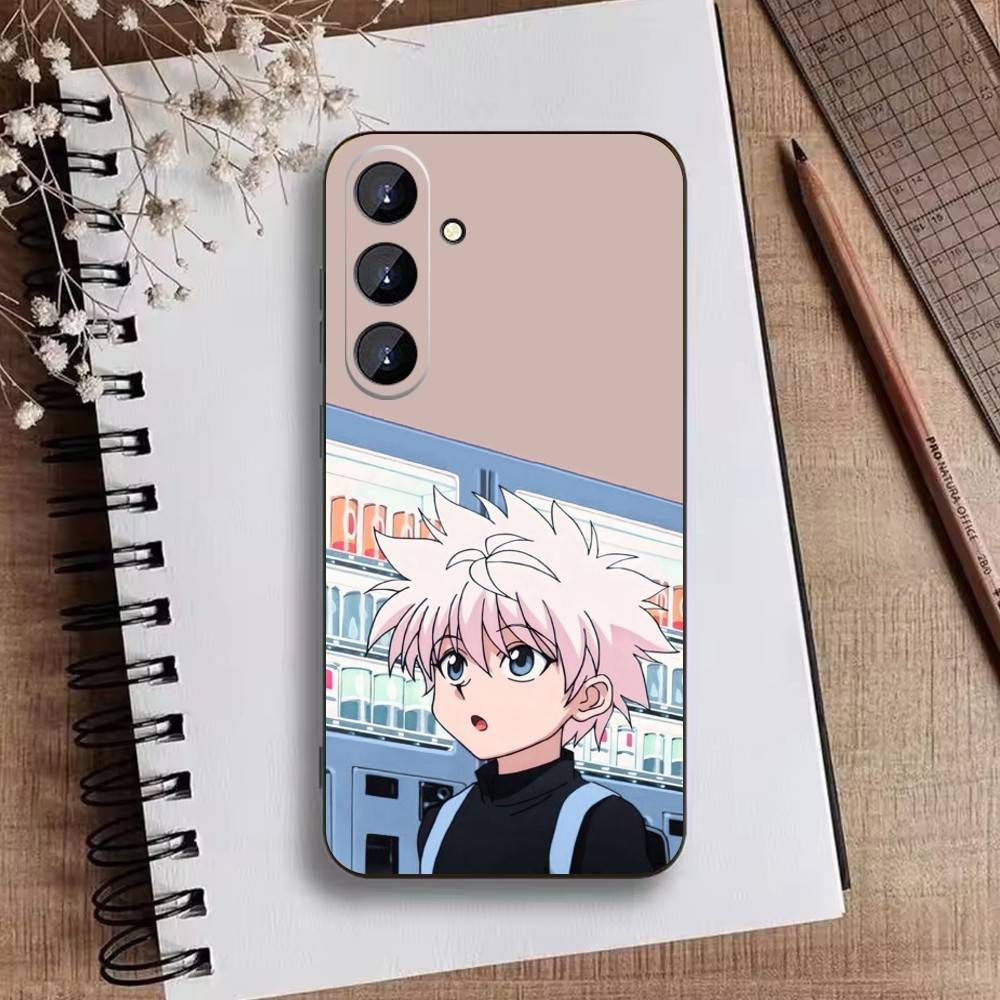 F-Killua Zoldyck H-Hunter X Hunter Phone Case For Samsung Galaxy A73,21,22,32,71,53,52,51,80,5G Soft Black Cover