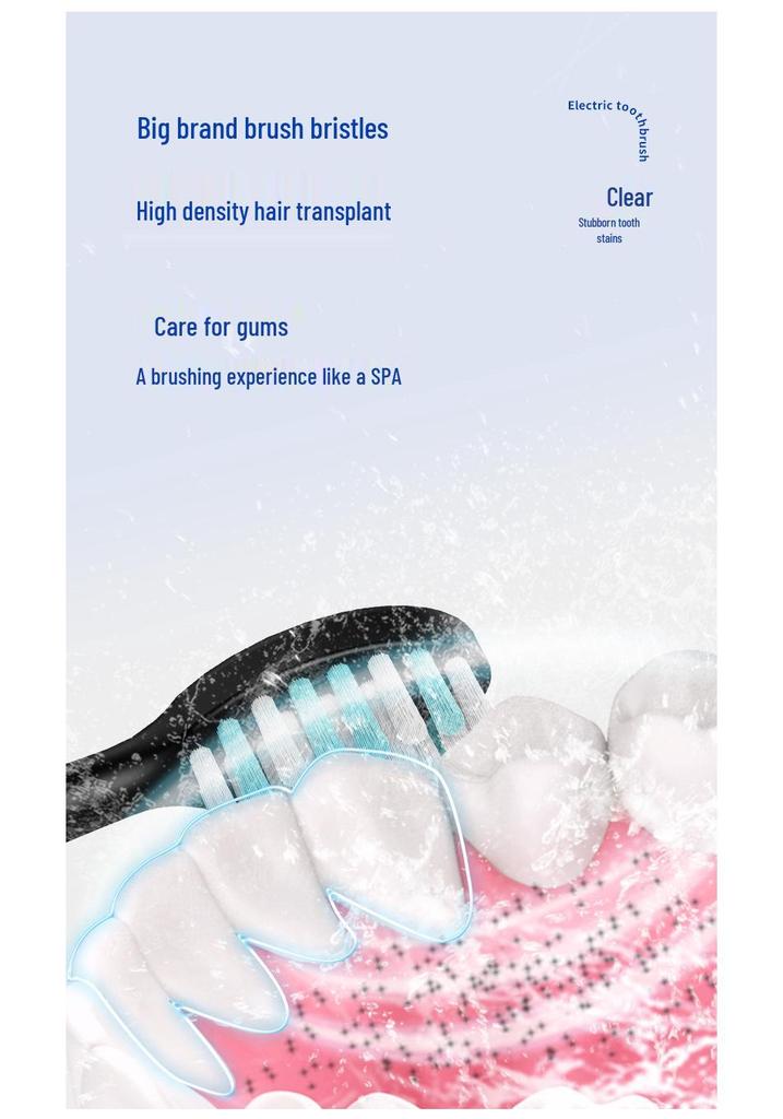 Custom Electric Toothbrush Gift Set with Smart Soft Bristles and Magnetic Levitation Motor