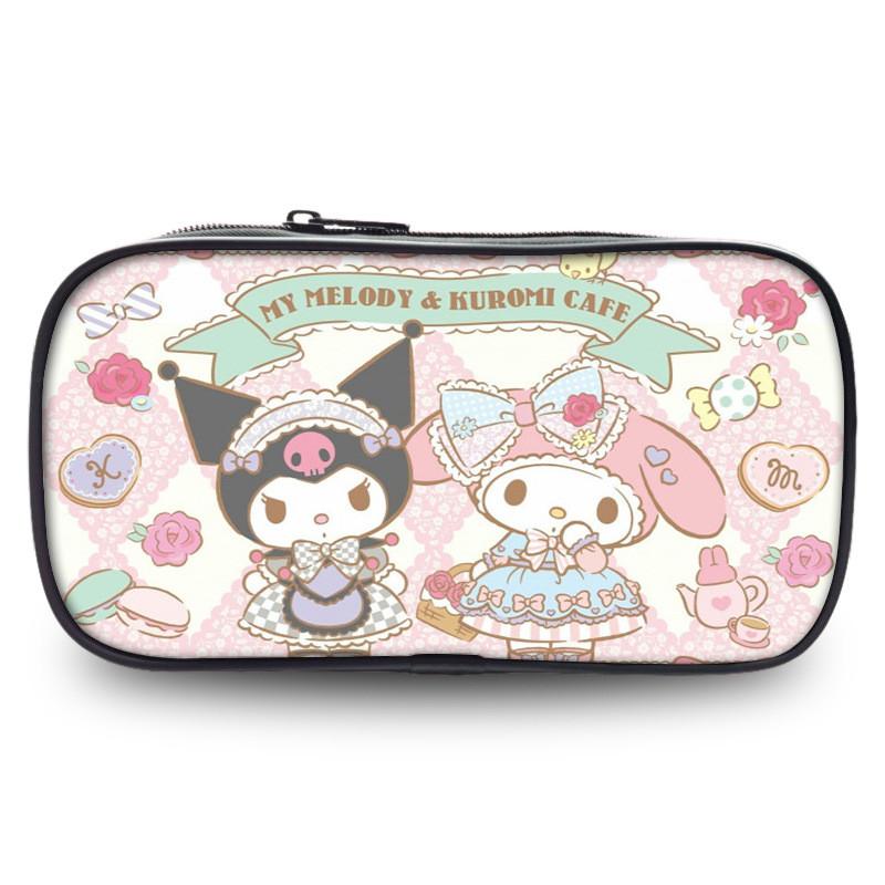 Cute Kuromi Pencil Case Sanrio Student Large Capacity Stationery Storage Bag