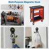 Wytrzymały magnetyczny haczyk użytkowy Duża nośność Powłoka antypoślizgowa z PVC Łatwa instalacja Haczyk magnetyczny do garażu Wieszak do przechowywania