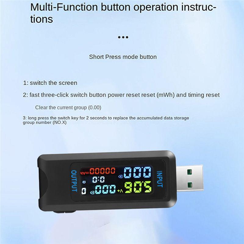 A33R-1 PCS DC Digital Voltmeter Amperimetro Current Voltage Amp Ammeter Detector USB Tester As Shown ABS Power Bank Indi