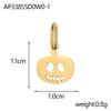 CARLIDANA Halloween Fun Party Accessories Charm Stainless Steel Pumpkin Skull Ghost Gold Plated Hat Titanium Steel Pendant