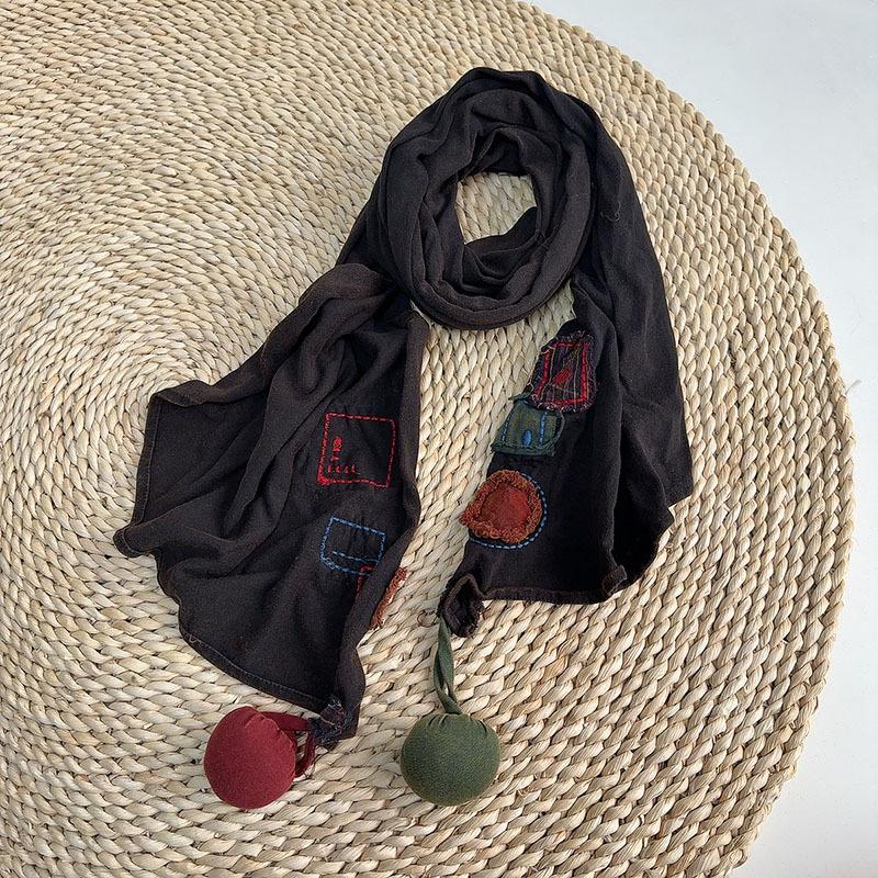 

Шовкова трикутна хустка в стилі ретро - Жіночий тонкий літній аксесуар для шиї