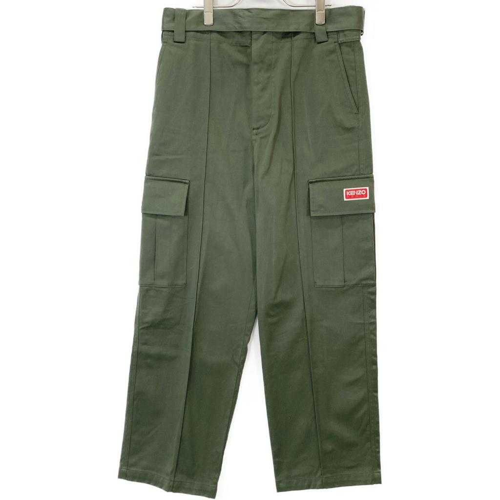 Kenzo FE58PA3759GF Khaki Belted Cargo Pants Bottoms M khakiUsed