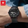 OLEVS 2996 Mens Watches Casual Fashion Original Slim Quartz Watch Waterproof Luminous Week Date Watches For Men Gifts Reloj