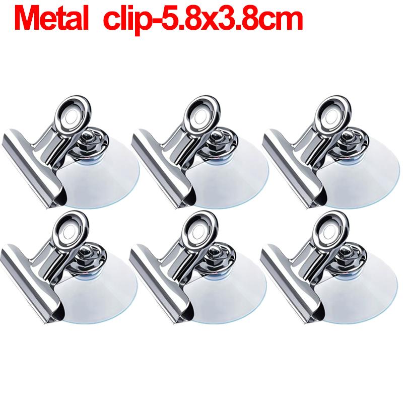 Suction Cup Clip Hooks Window Glass Door Hanging Hooks Clip Multifunctional Bathroom Kitchen Office Towel Photo Display Holder