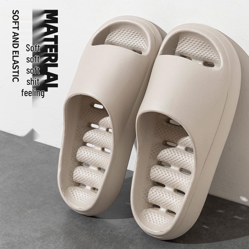 EVA Non-Slip Odor-Resistant Bath Slippers - Unisex, Hollow Design for Home, Hotel, or Bathroom.