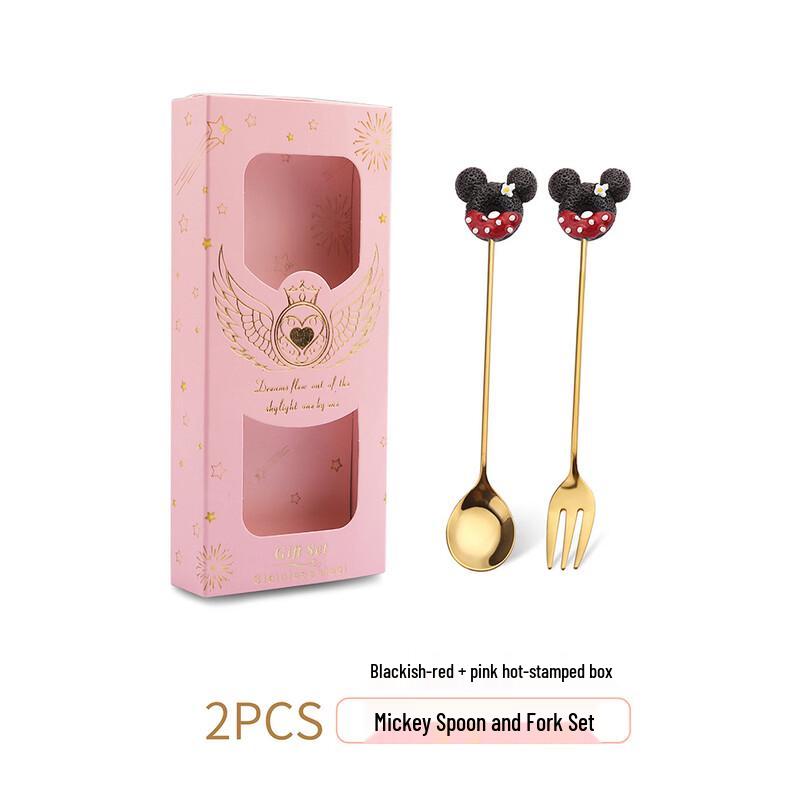 Mickey Mouse Cartoon Coffee Spoon & Fork Set
