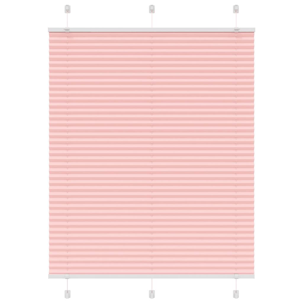 Pink Pleated Roller Blind 110X100 Cm Fabric Width 109.4 Cm