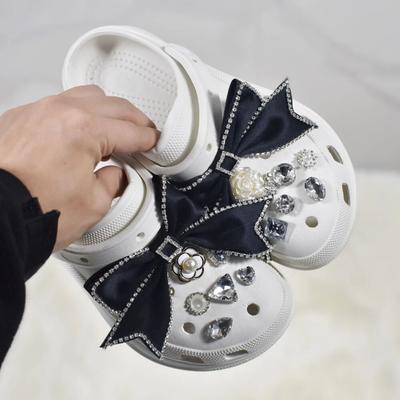 Schuh-Charm, DIY-Anstecker, Kamelie, Blume, Perle, Diamant, Schleife, Dekoration, Schnalle für Loch, Schuhe, Charms-Set, Zubehör, Kinder, Jungen, Mädchen, Geschenk