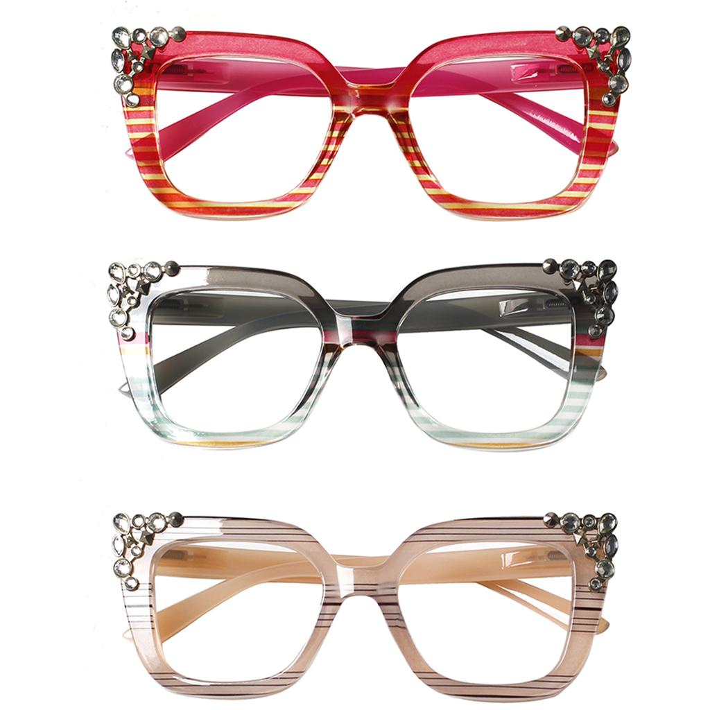 Oprah Style Stylish Diamond Crafted with Spring Hinges Diopter Glasses TUREZING Presbyopia Eyeglasses Professional Vision Correction