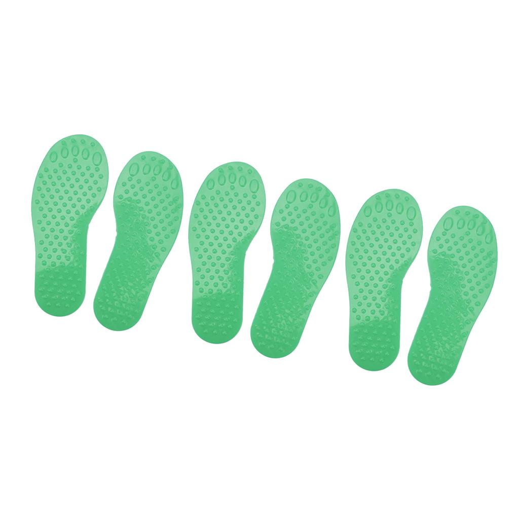 3 Pairs   Marker PVC Colorful Foot Shaped Training Pad Toy for Indoor Outdoor
