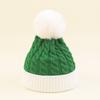 Christmas children's knitted hats winter outdoor contrasting color warm wool hats men and women baby Christmas gifts