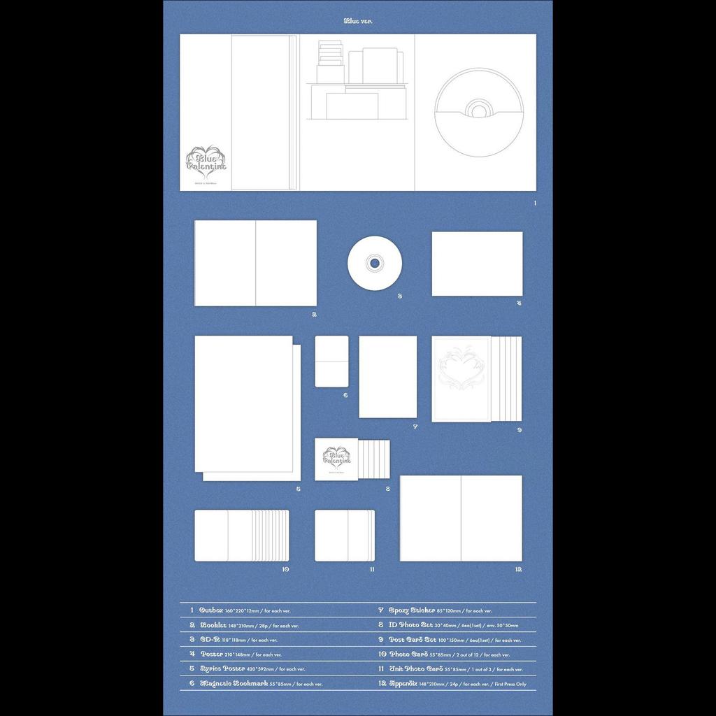 [Pre-order][SITE POB] NMIXX - Blue Valentine 1st Full Album + Free Gift