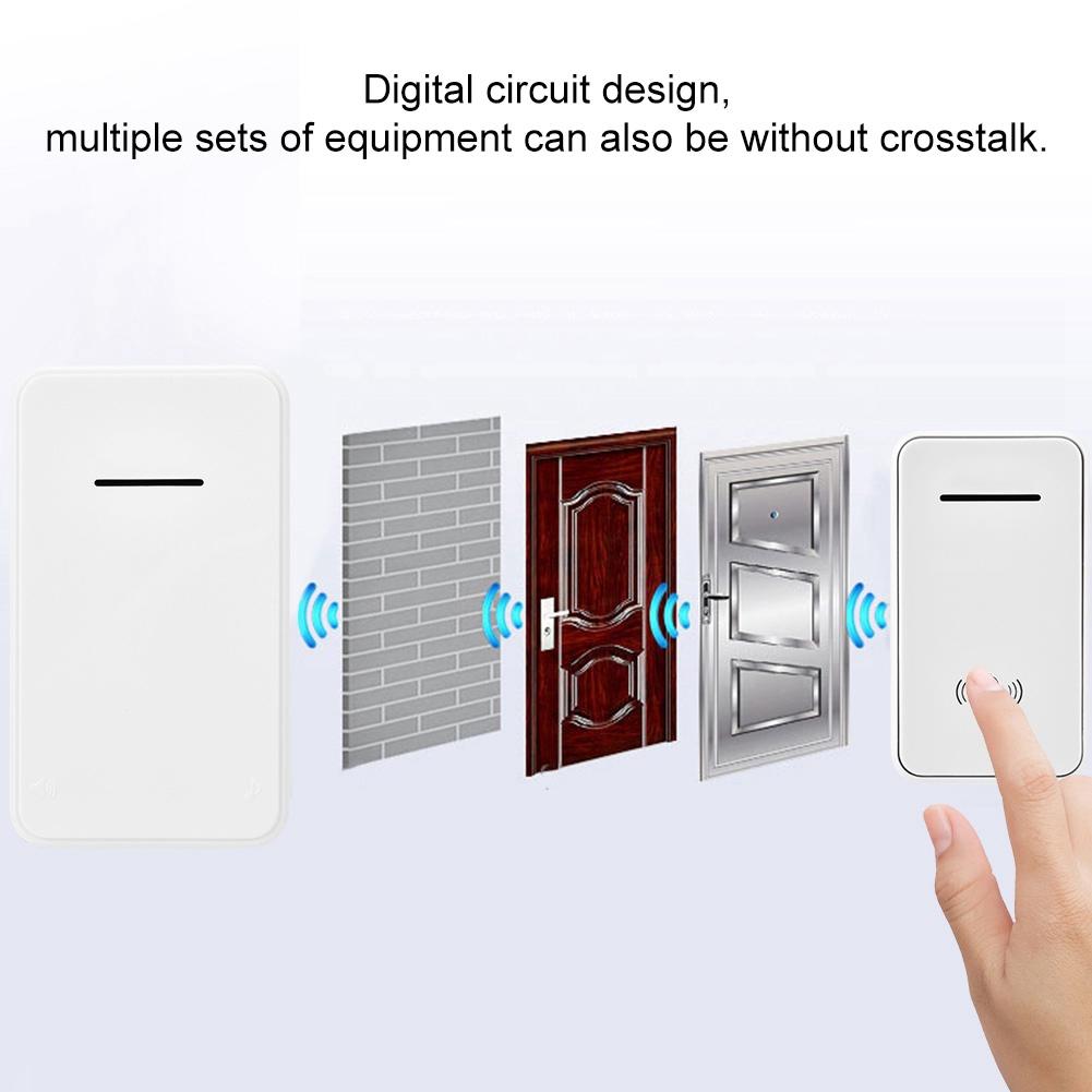 Home Wireless Battery Operated Doorbell Waterproof Three To One Doorbell