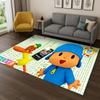 3D P-Pocoyo Elly Pato Cartoon Carpet Rug for Bedroom Living Room Sofa Home Decor,kids Play Game Area Rug Non-slip Floor Mat Gift