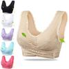 Women Lady Sexy Front Cross Adjustable Side Buckle Lace Vest Wireless Sport Bra For Ultimate Comfort And Style